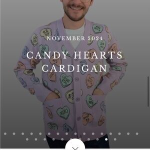 ISO - Candy Hearts Cardigan by Sleepy Peach